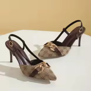 Designer Baotou Kitten Heels
